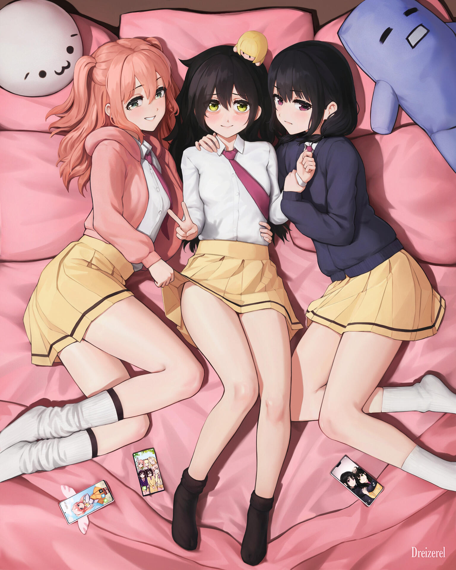 Nemo, Tomoko & Yuri, Watamote (Full body sample)