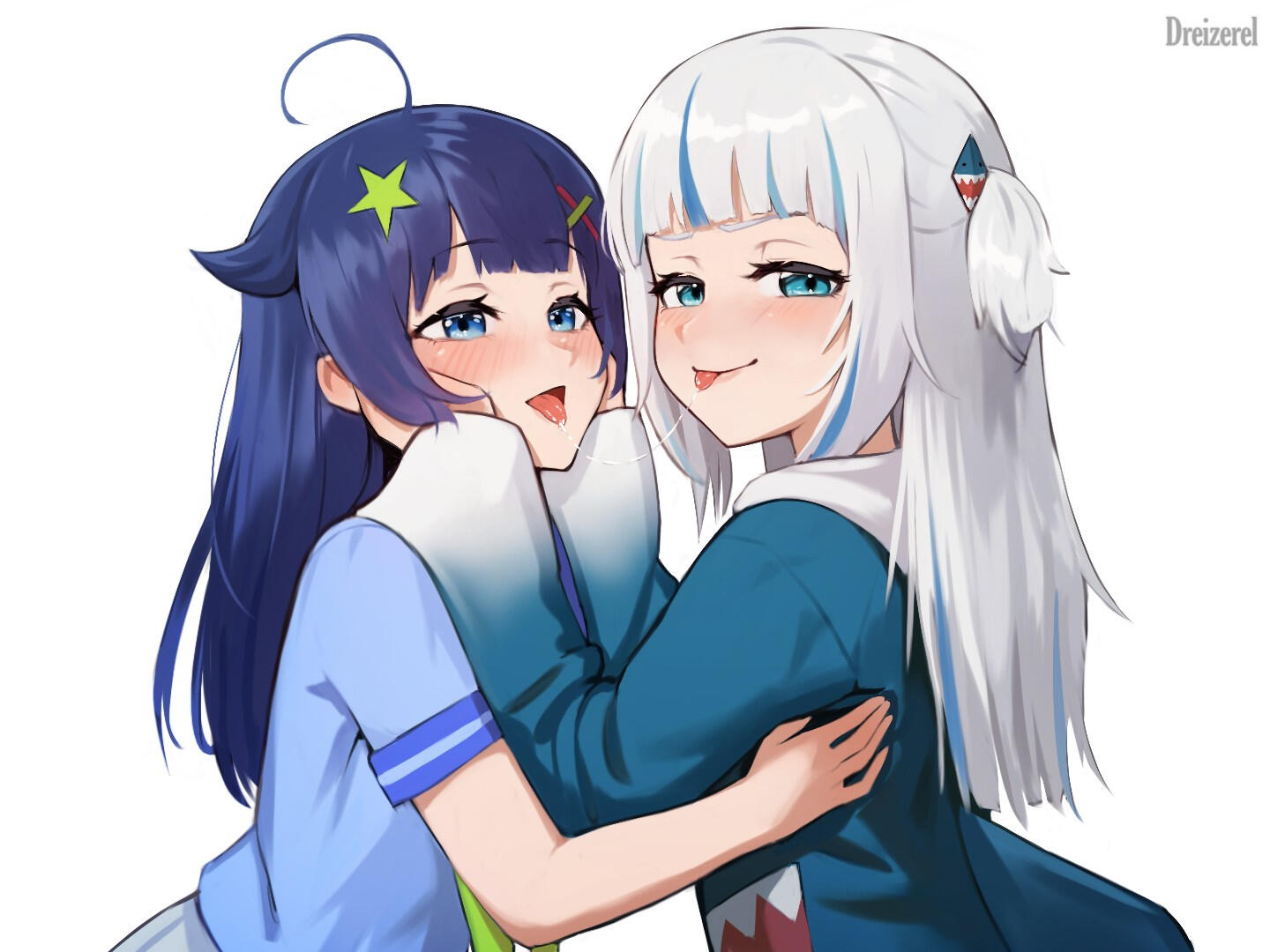 Sketch - Gura & Sensawa (Commission)